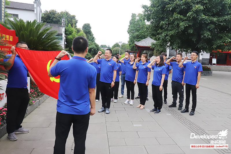 【庆祝建党百年 传承红色基因】迪威党支部赴战旗村学习党史文化精神